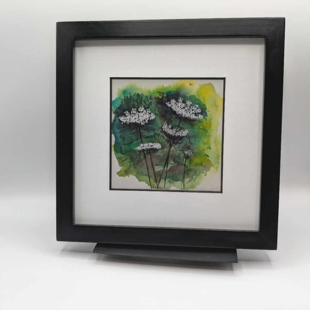 ⭐HOST PICK ⭐🎨 Framed & Matted Art Print - Queen Ann's Lace